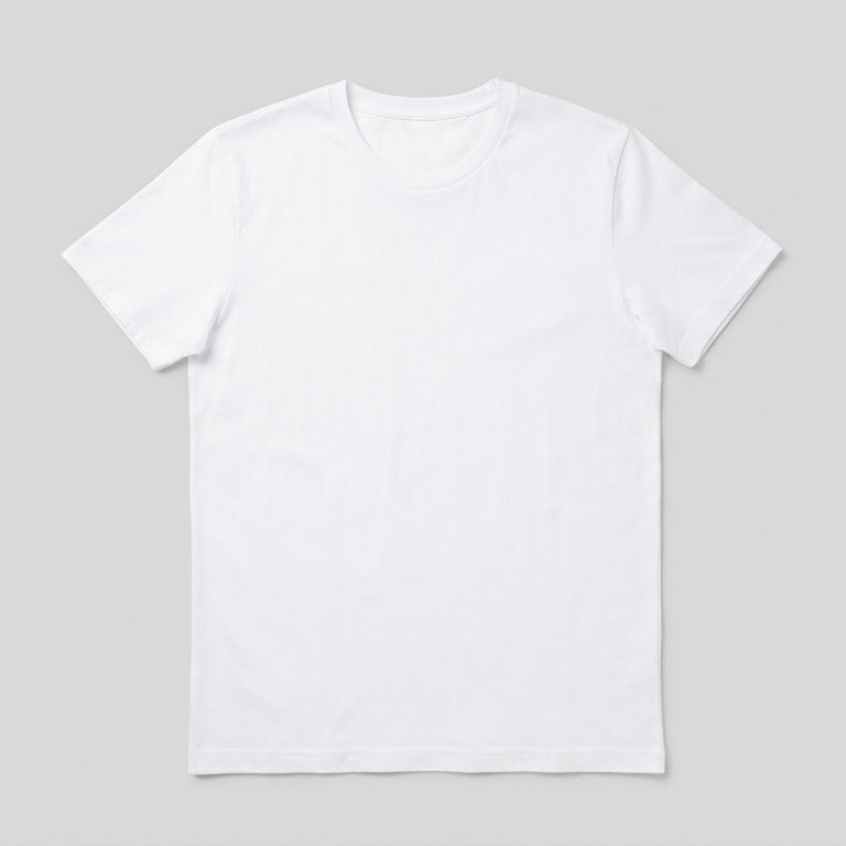 Image 1 of Classic White Crew Neck T-Shirt