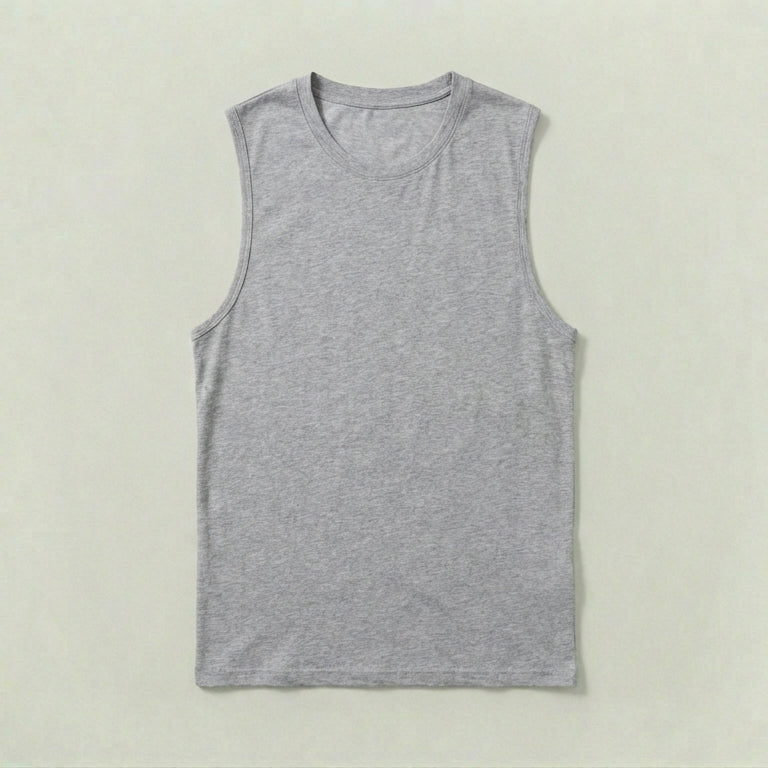 Image 1 of Grey Muscle Tank Top