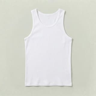 Image 1 of a product Classic White Ribbed Tank Top