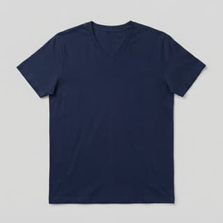 Image 1 of a product Navy Blue V-Neck T-Shirt