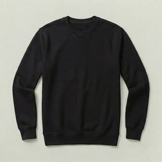 Image 1 of a product Black V-Stitch Crewneck Sweatshirt