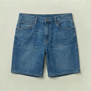 Image 1 of a product Medium-Wash Denim Shorts