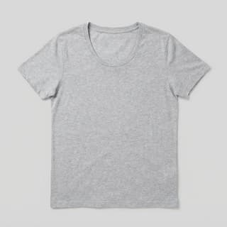 Image 1 of a product Heather Grey Scoop Neck T-Shirt
