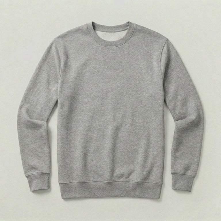Image 1 of Classic Heather Grey Crewneck Sweatshirt