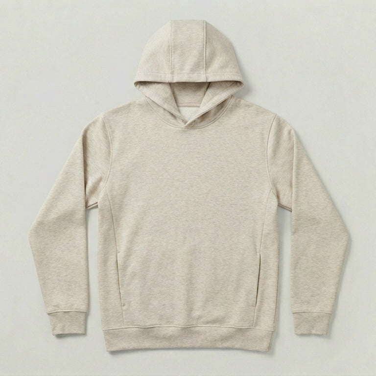 Oatmeal Side-Pocket Hoodie